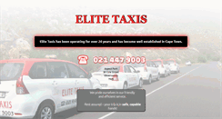 Desktop Screenshot of elitetaxis.co.za