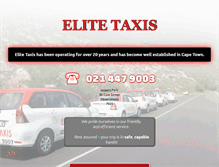 Tablet Screenshot of elitetaxis.co.za